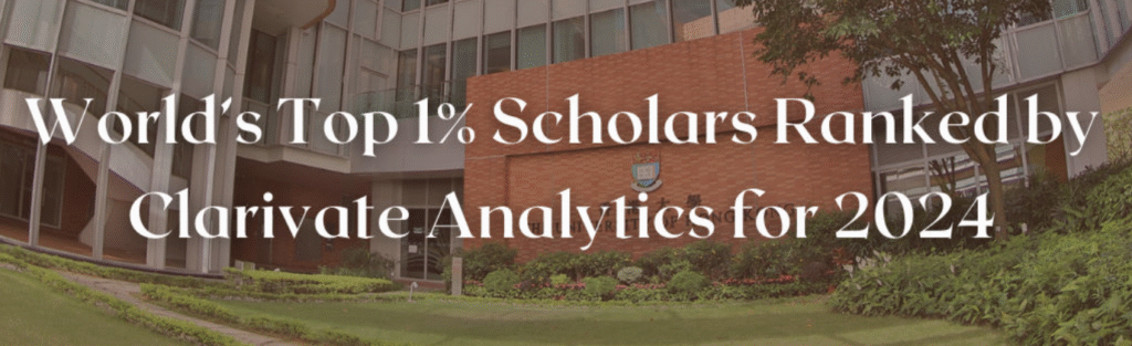2024 Top 1% Scholars｜World’s Top 2% Scientists
